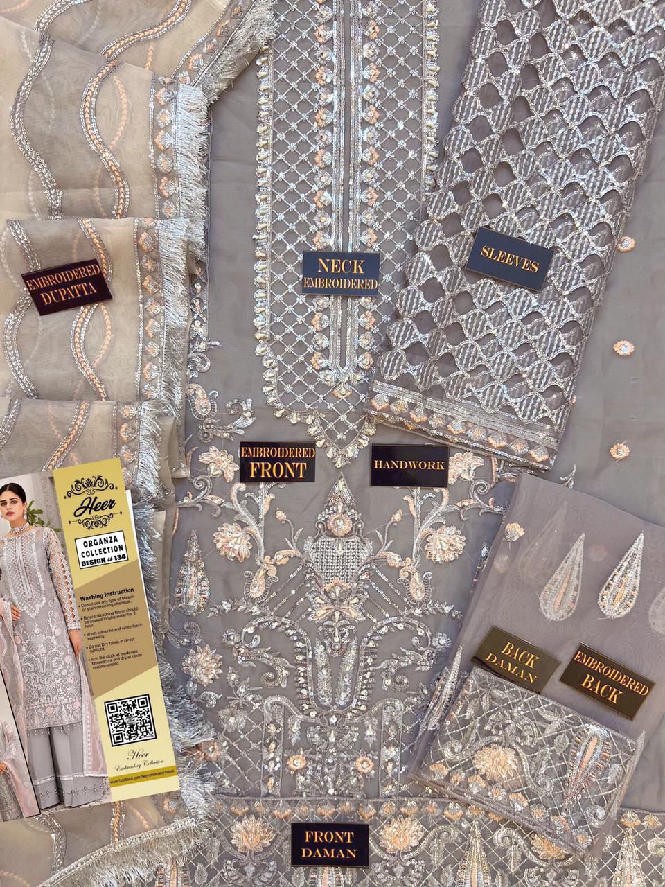 Imrozia Organza Suit