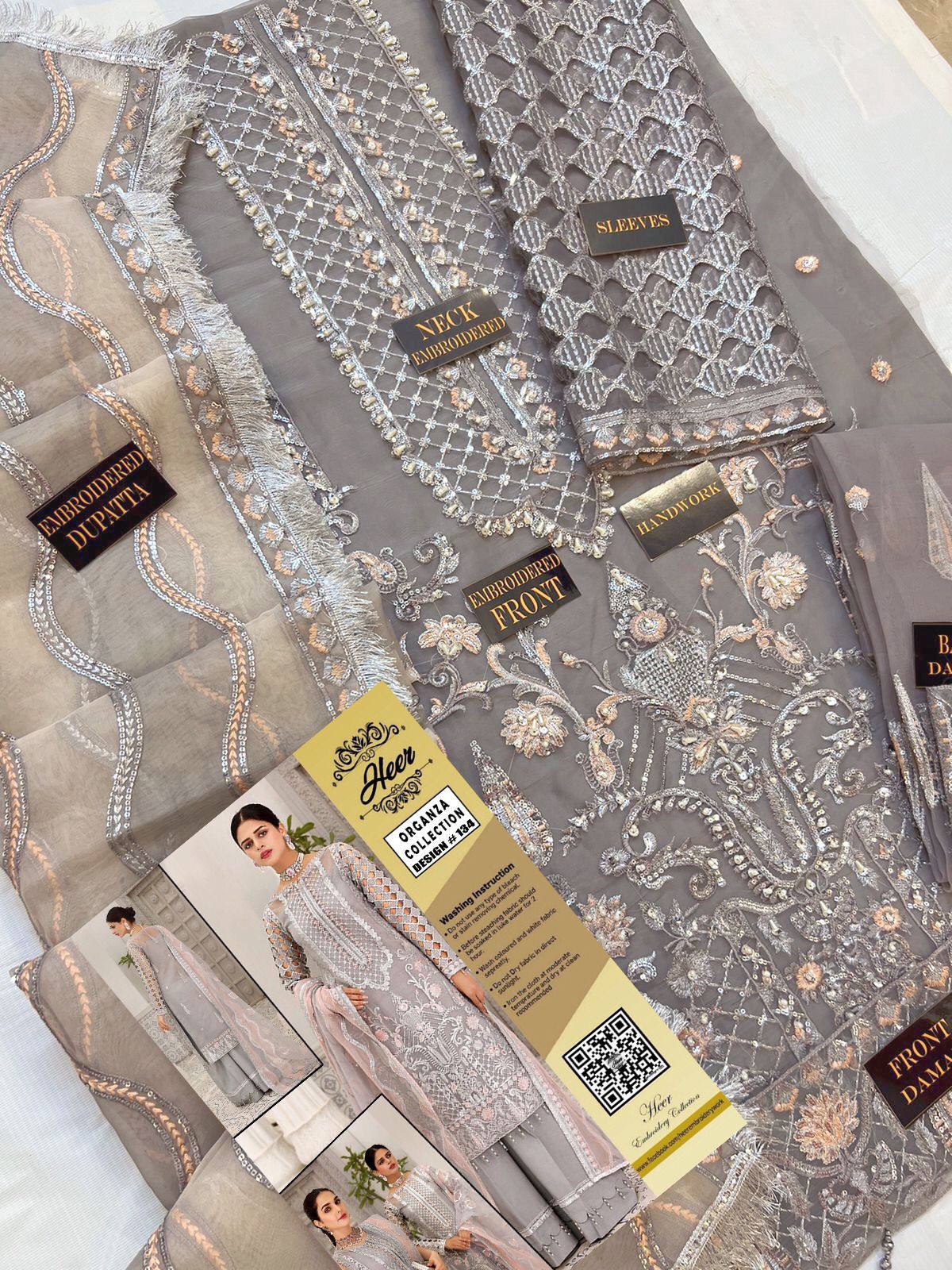 Imrozia Organza Suit