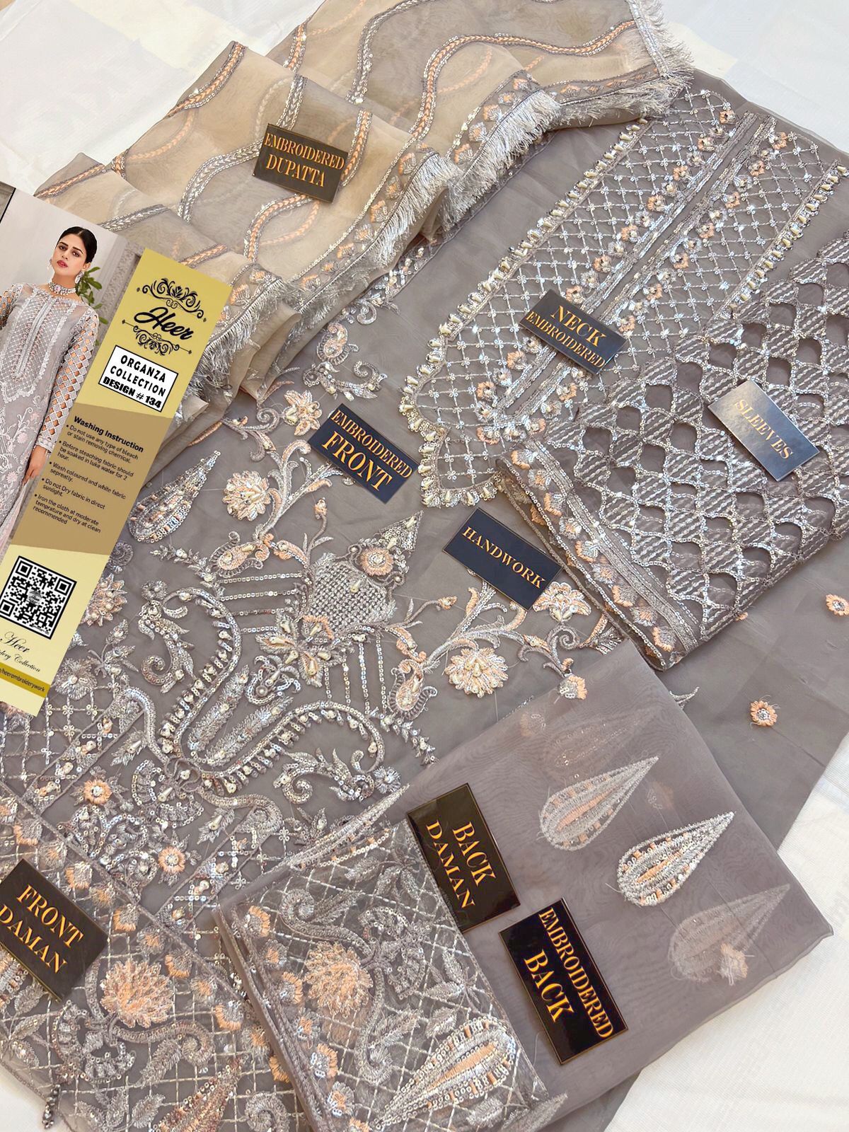 Imrozia Organza Suit