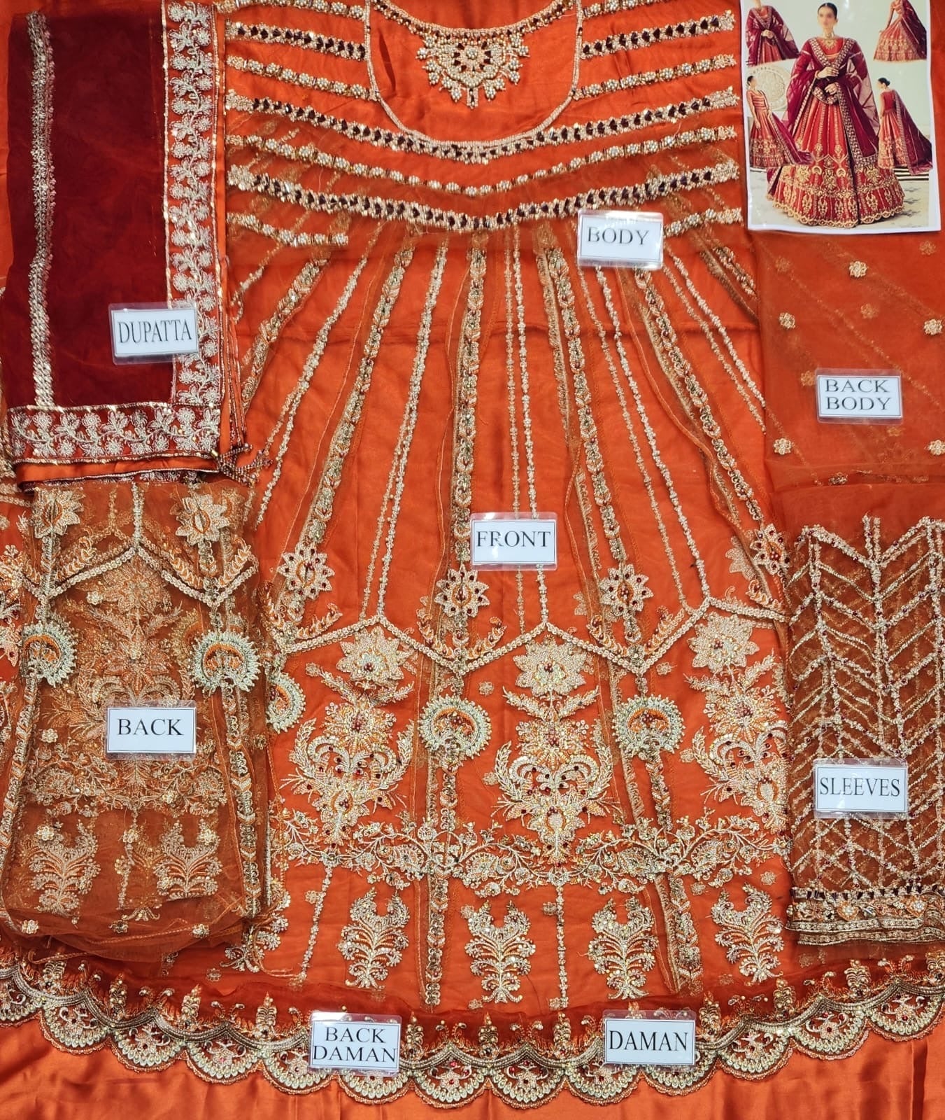 Akbar Aslam Net Frock-Aarasta