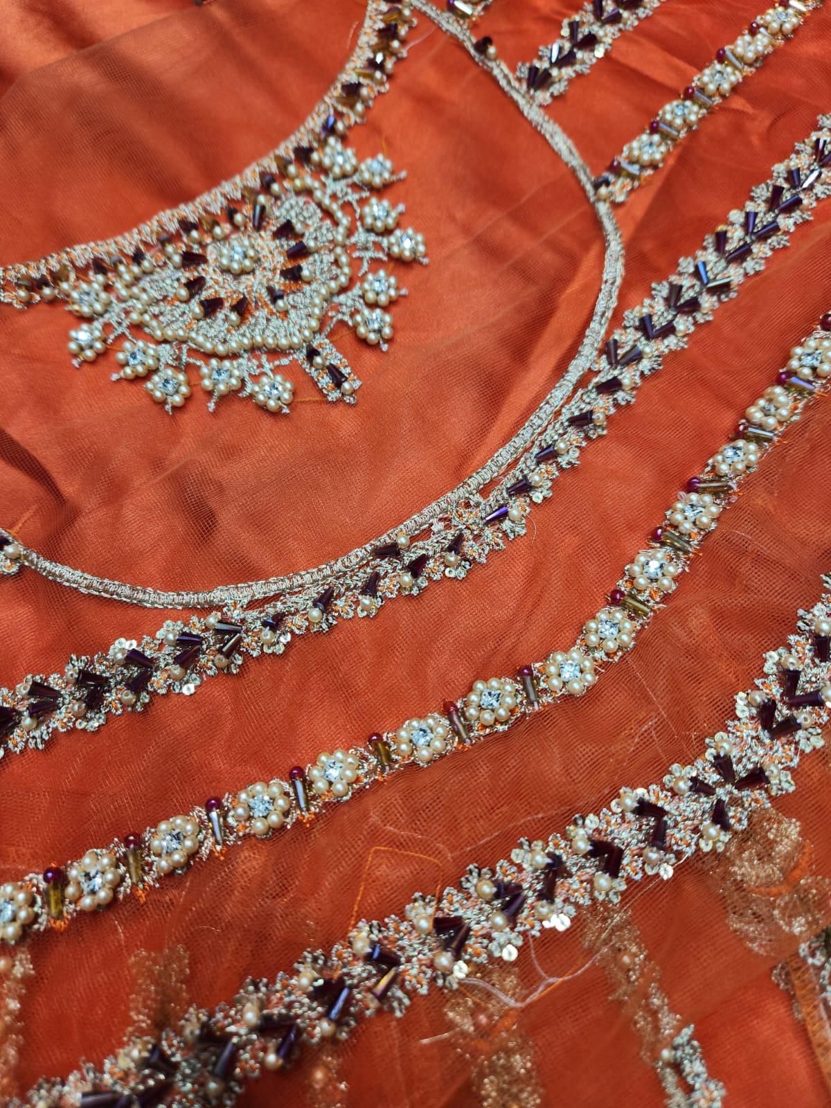 Akbar Aslam Net Frock-Aarasta