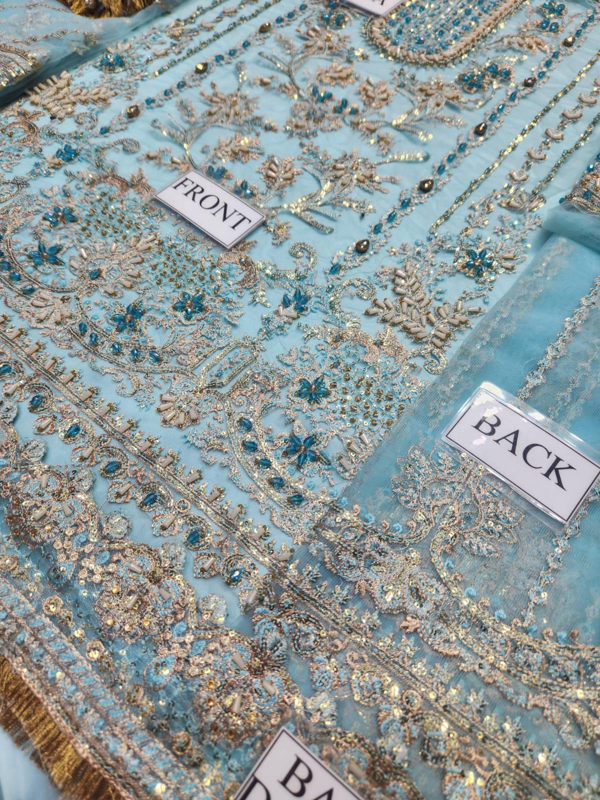 Erum Khan Net Bridal Suit-Aarasta