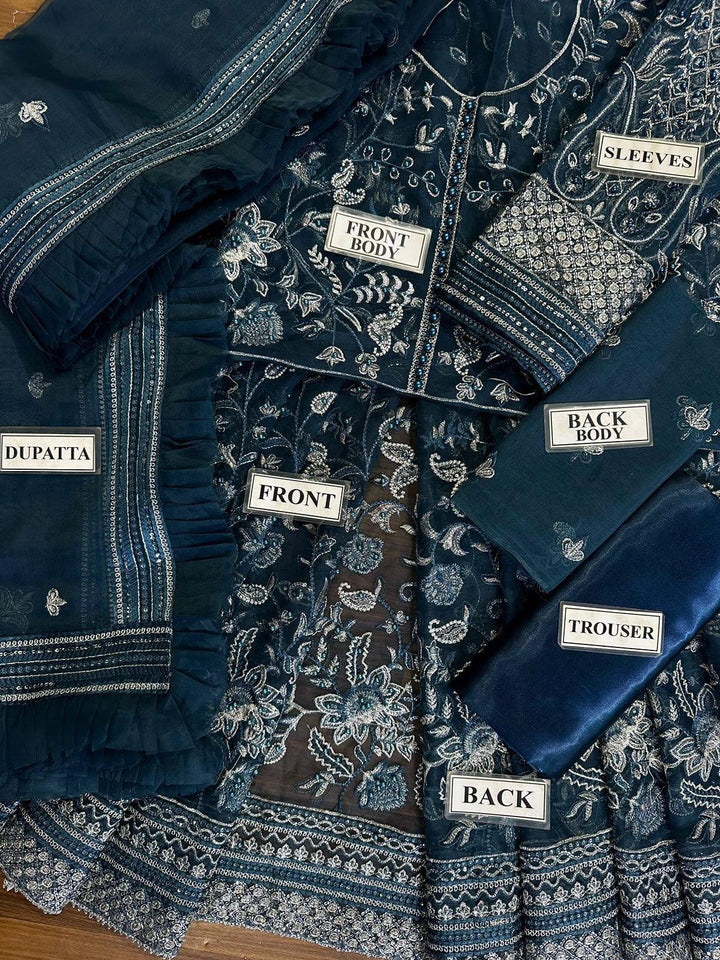 Afrozeh Organza Frock-Aarasta