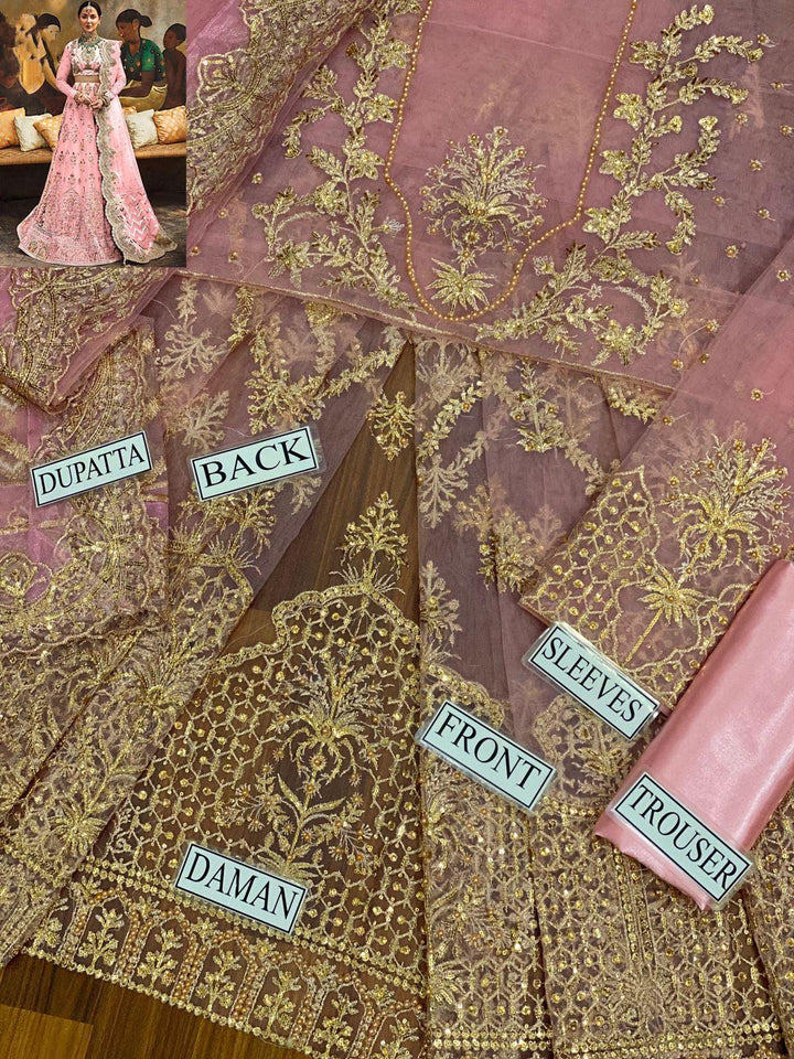 Afrozeh Net Frock-Aarasta