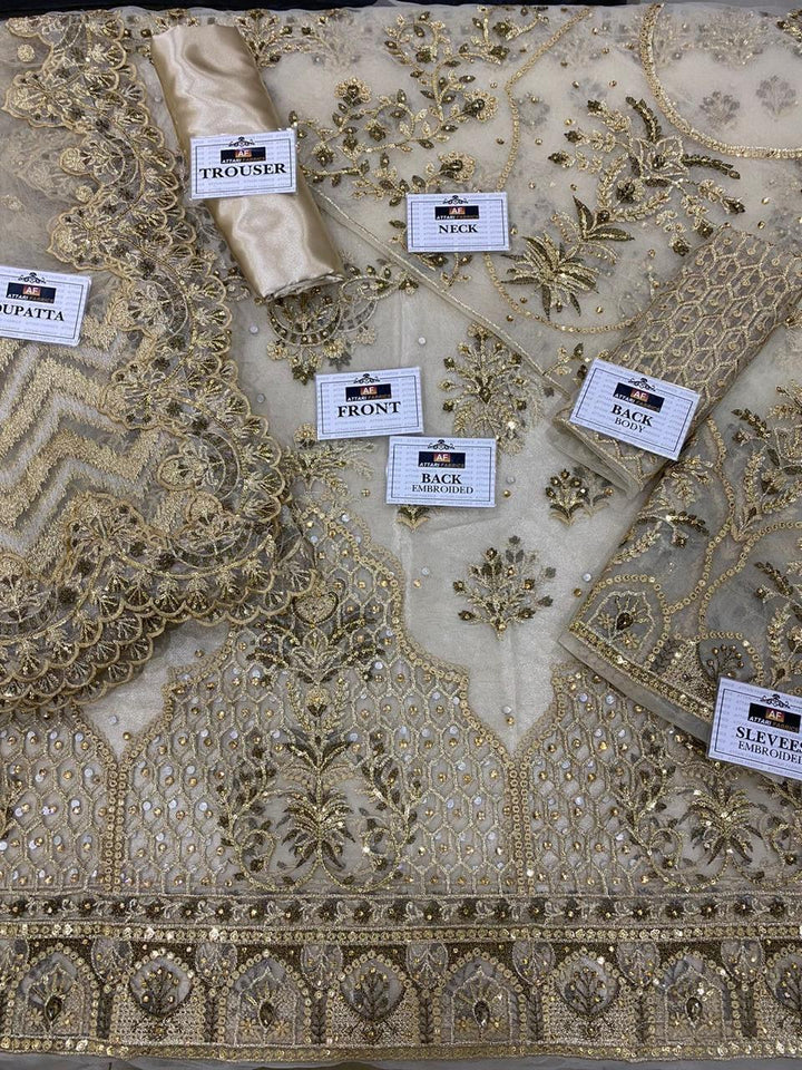 Afrozeh Net Frock-Aarasta