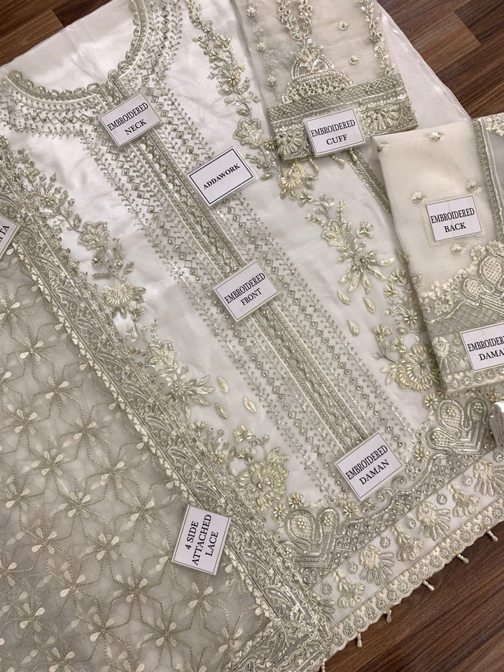 Afrozeh Organza Bridal Suit-Aarasta