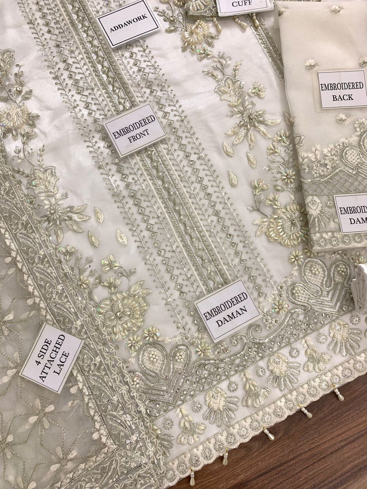 Afrozeh Organza Bridal Suit-Aarasta