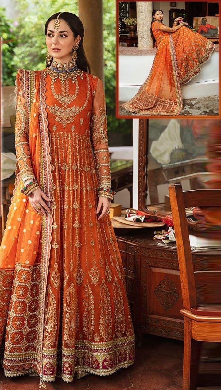 Afrozeh Net Maxi-Orange-Net-Maxi-Aarasta