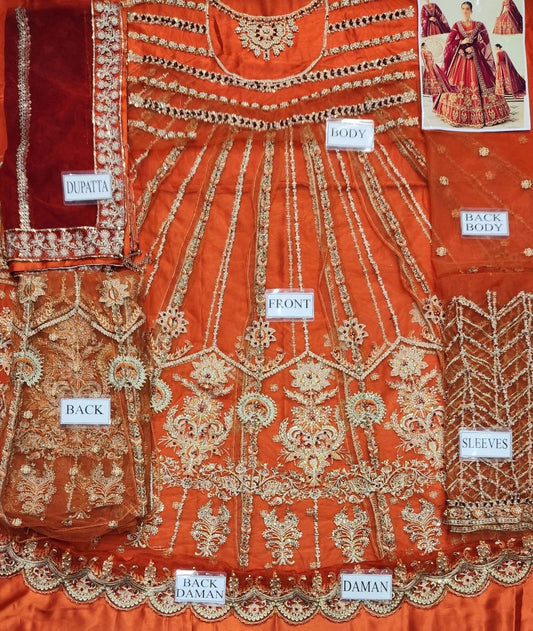 Akbar Aslam Net Frock-Aarasta