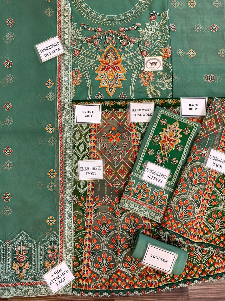 Akbar Aslam Organza Frock-Aarasta