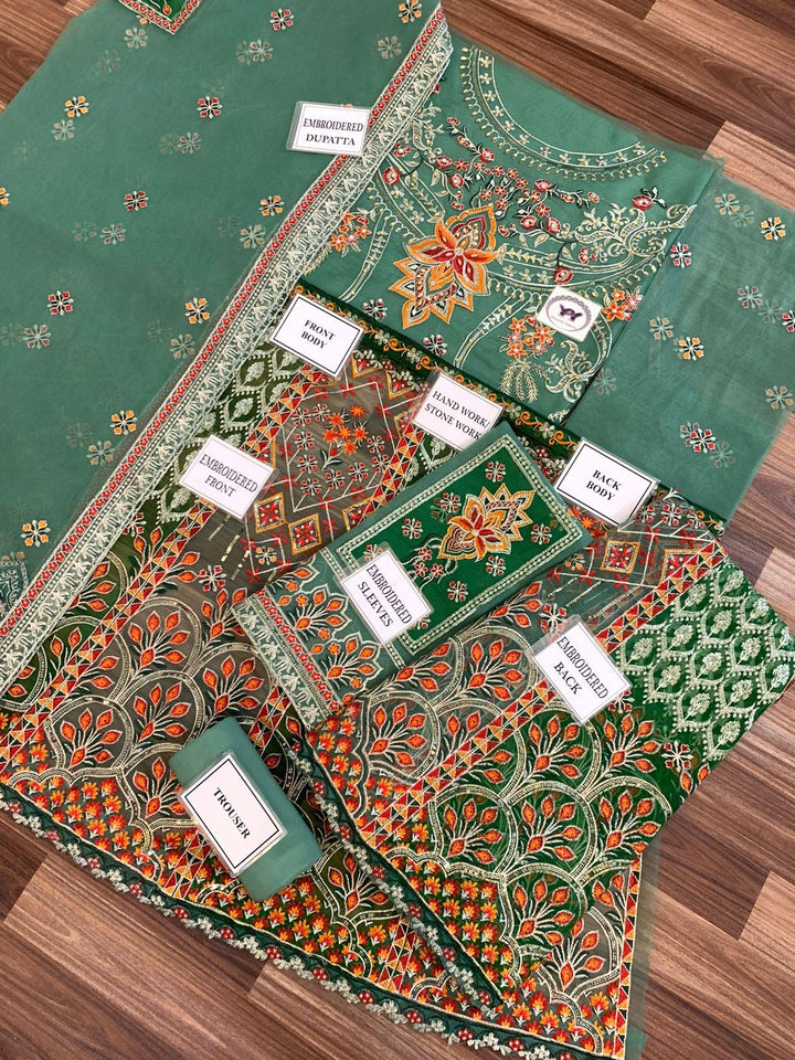 Akbar Aslam Organza Frock-Aarasta