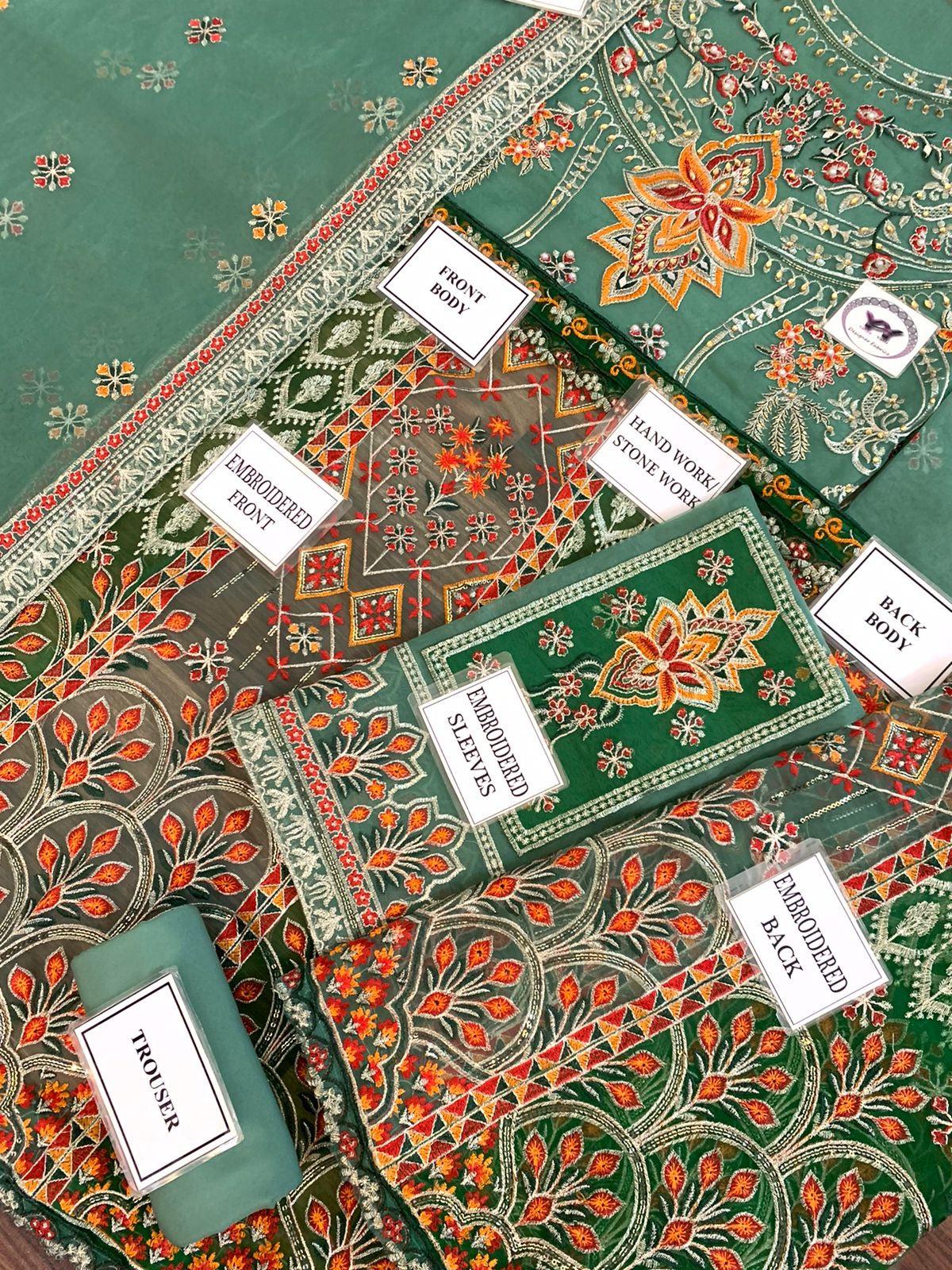 Akbar Aslam Organza Frock-Aarasta