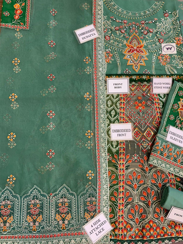 Akbar Aslam Organza Frock-Aarasta