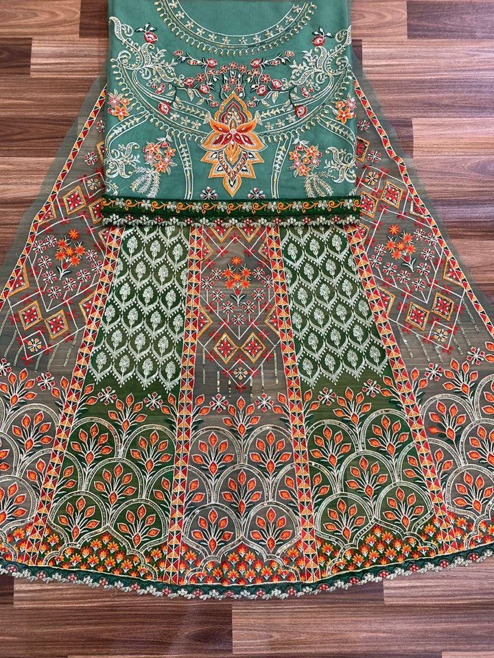 Akbar Aslam Organza Frock-Aarasta