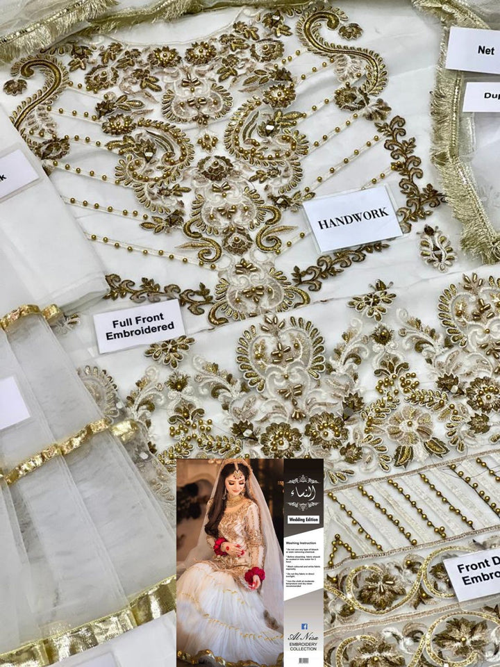 Ali Zeeshan Net Bridal Suit-Aarasta