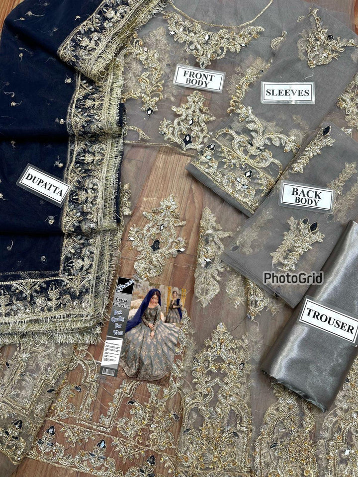 Alizey Net Bridal Suit-Aarasta