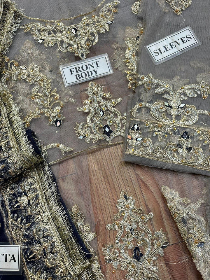 Alizey Net Bridal Suit-Aarasta