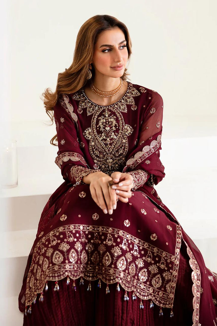 Alizeh Chiffon Bridal Suit-Aarasta