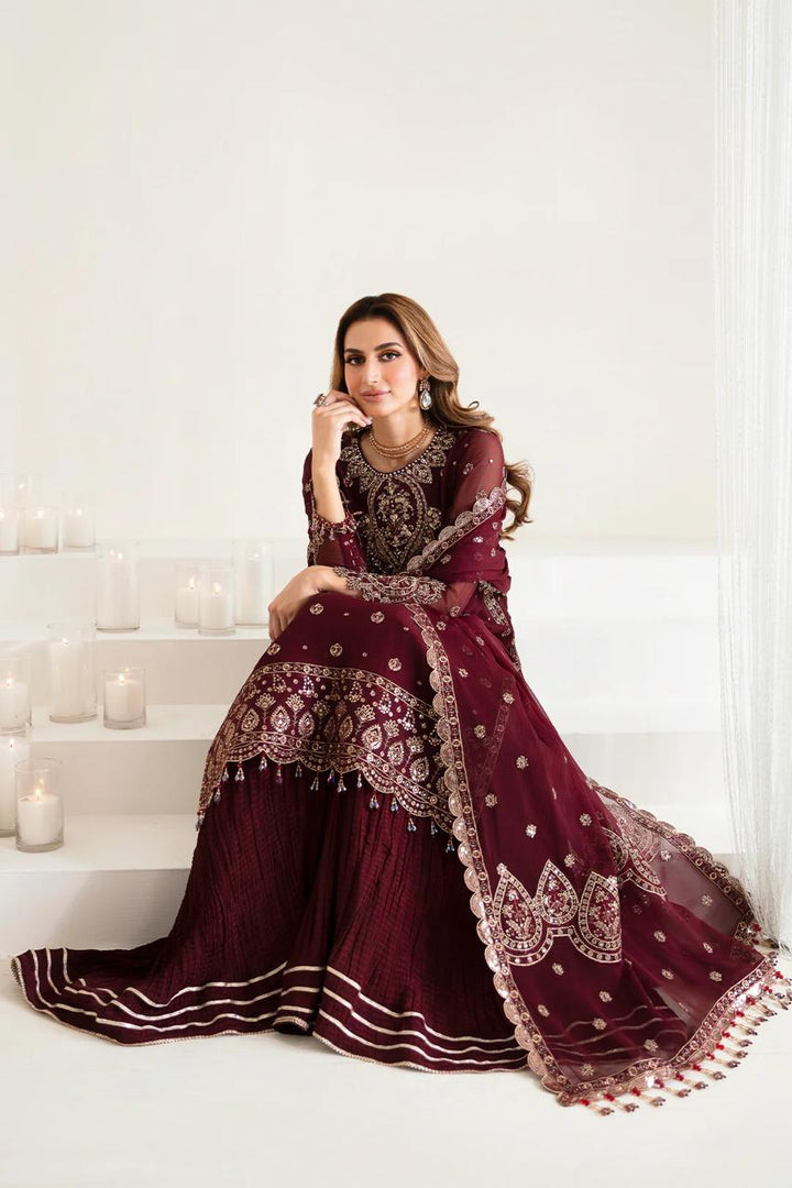 Alizeh Chiffon Bridal Suit-Aarasta