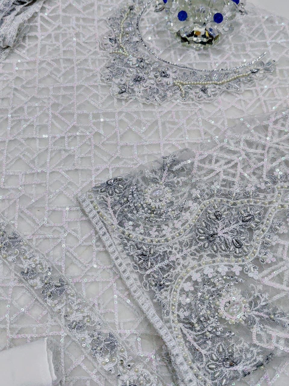 Anaya Net Bridal Suit-Aarasta
