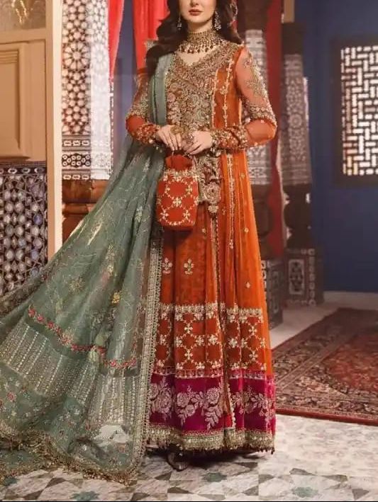 Angarkha Net Maxi-Orange-Net-Maxi-Aarasta