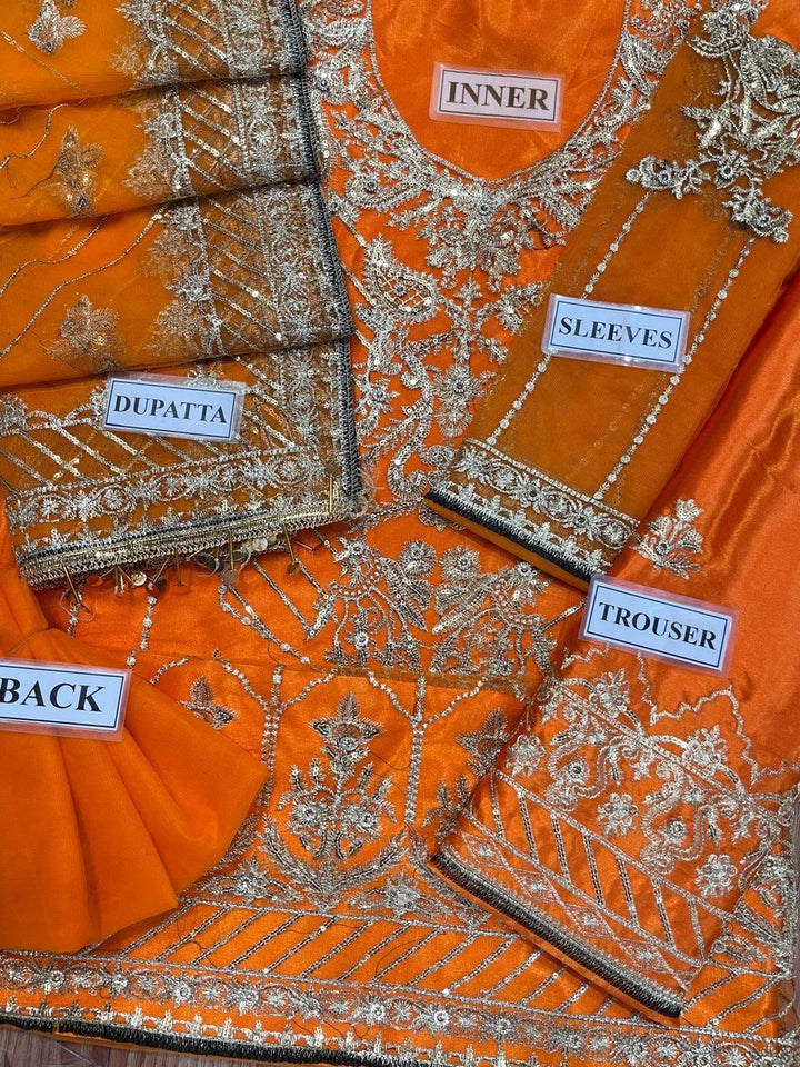 Ansab Jahangir Net Bridal Suit-Aarasta