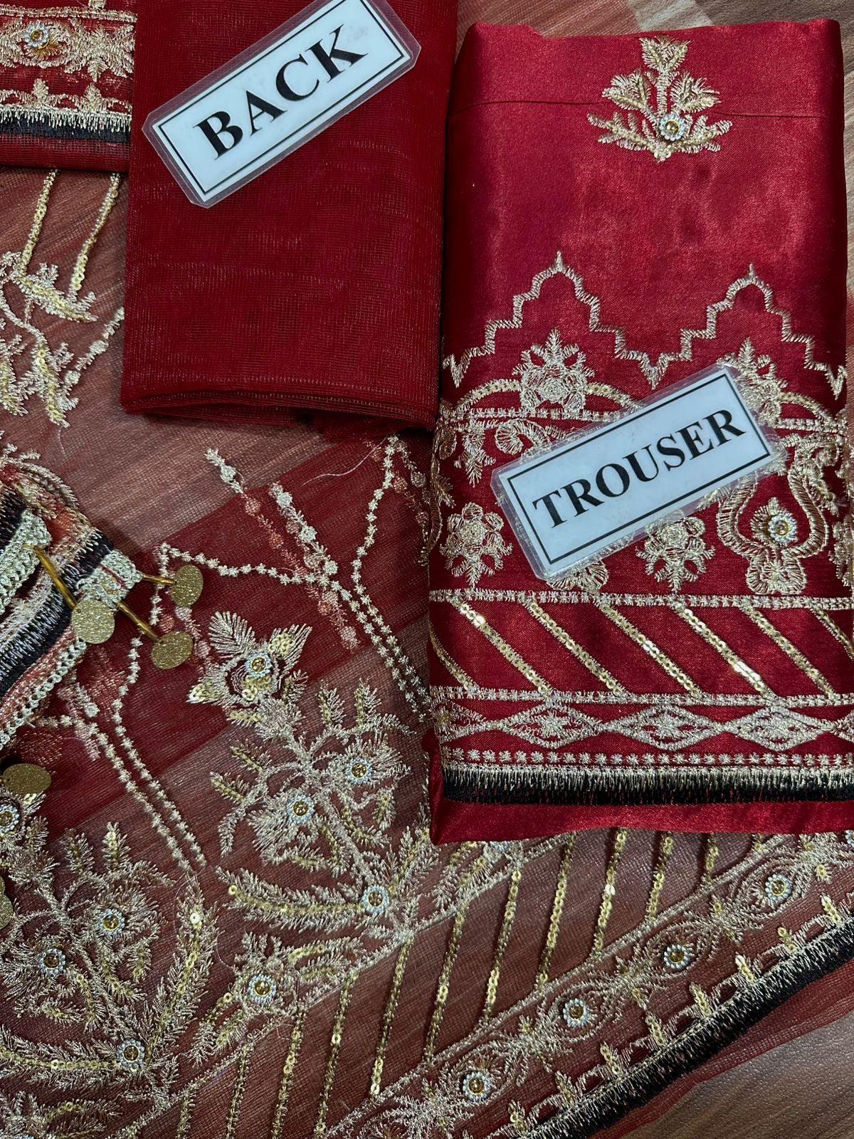 Ansab Jahangir Net Bridal Suit-Aarasta