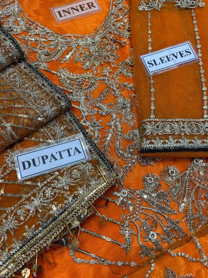 Ansab Jahangir Net Bridal Suit-Aarasta