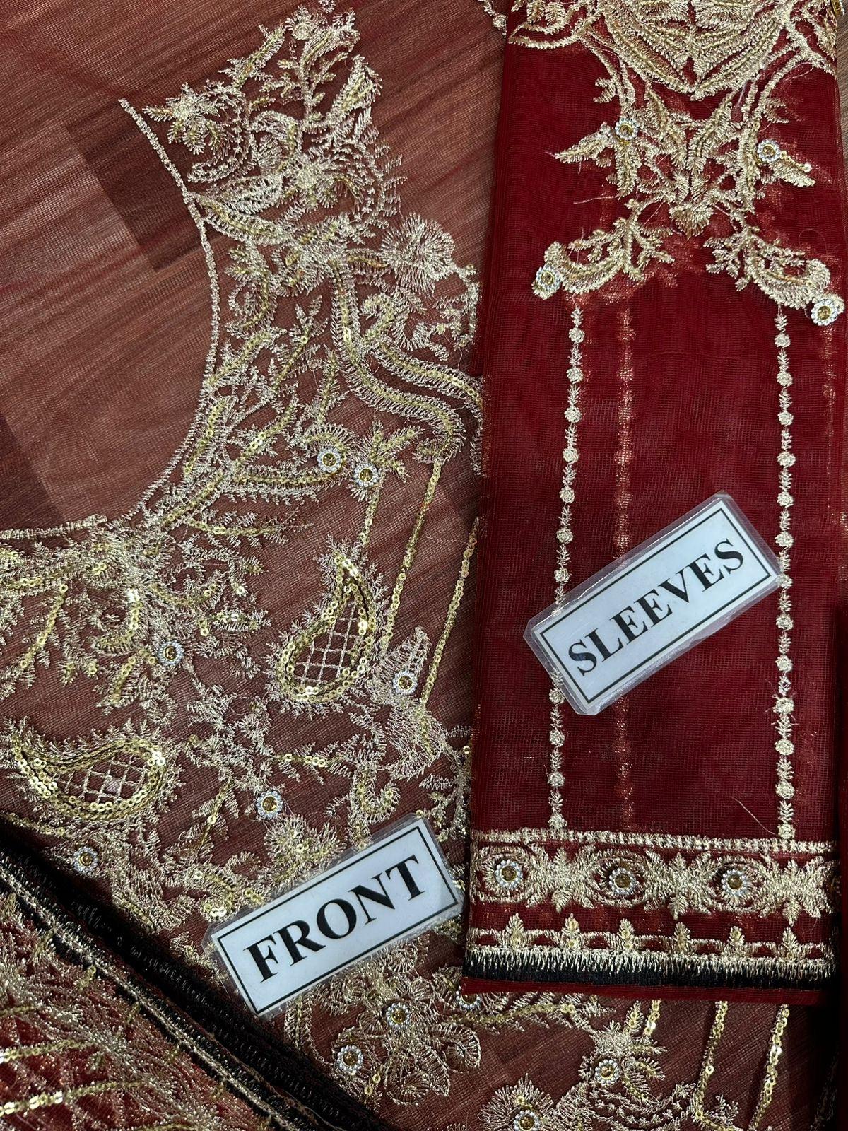Ansab Jahangir Net Bridal Suit-Aarasta