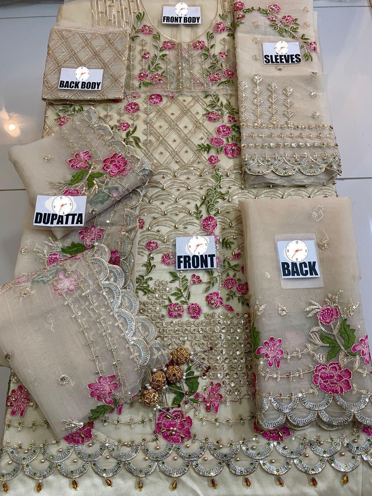 Asifa Nabeel Organza Frock-Aarasta
