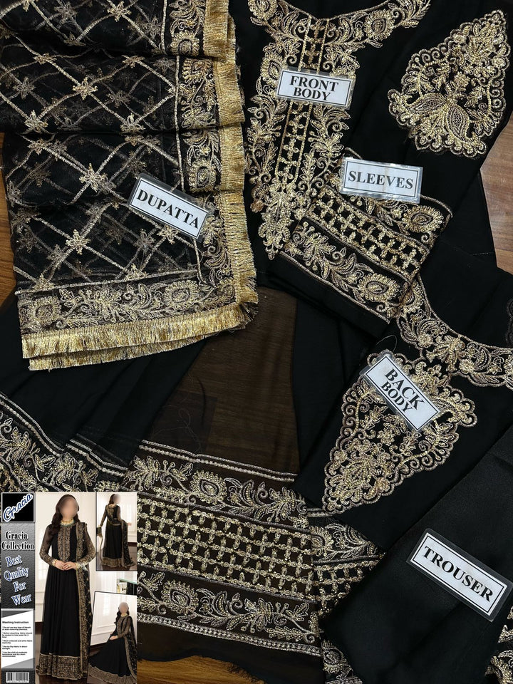 Asim Jofa Chiffon Frock-Aarasta