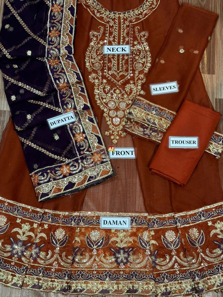 Asim Jofa Chiffon Maxi-Aarasta