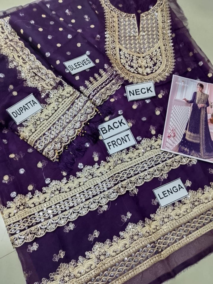 Asim Jofa Chiffon Suit-Aarasta