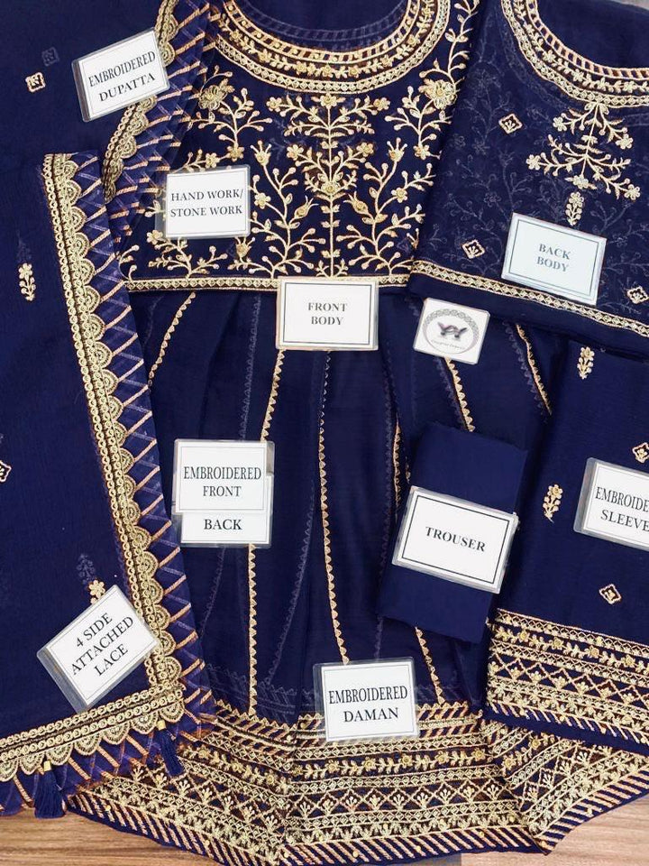 Asim Jofa Chiffon Maxi-Aarasta