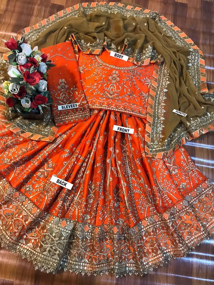 Asim Jofa Chiffon Frock-Aarasta