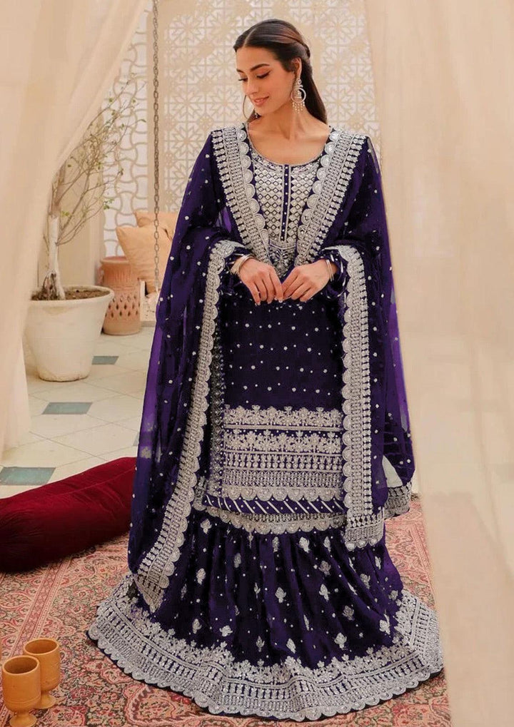 Asim Jofa Chiffon Bridal Suit-Aarasta