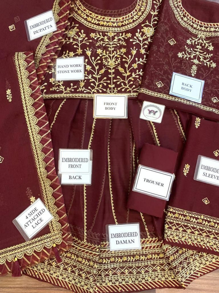 Asim Jofa Chiffon Maxi-Aarasta