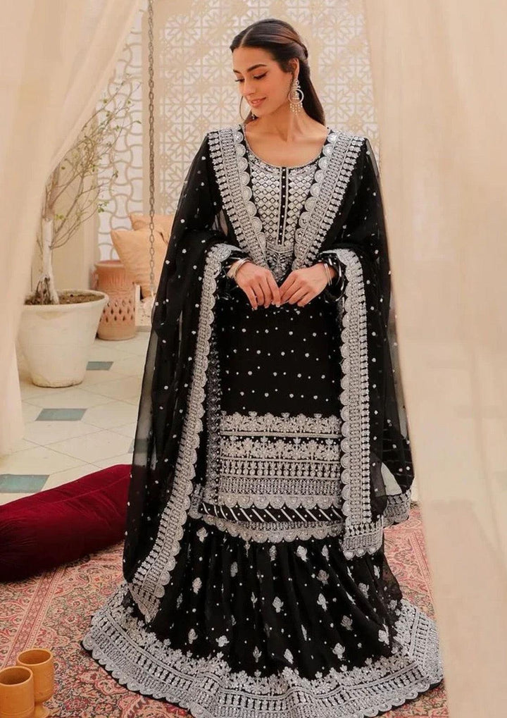 Asim Jofa Chiffon Bridal Suit-Aarasta