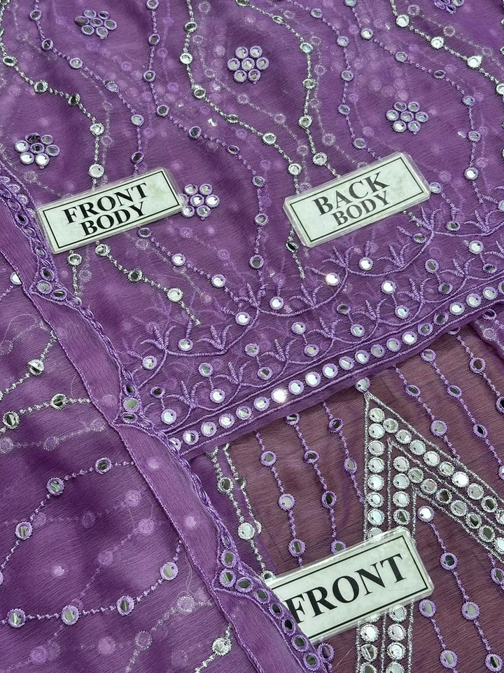 Asim Jofa Chiffon Frock-Aarasta