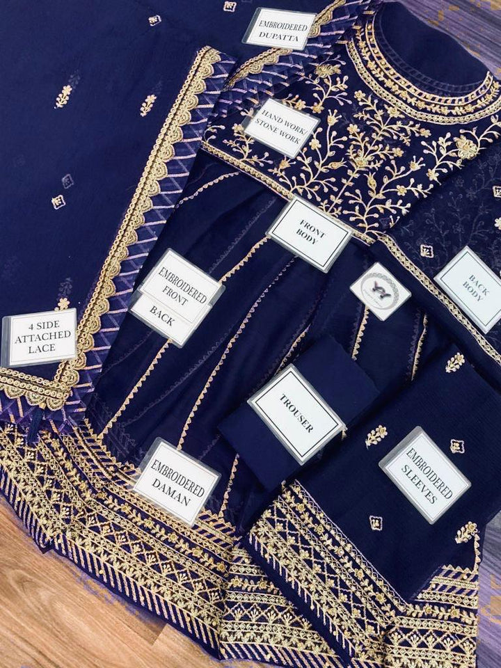 Asim Jofa Chiffon Maxi-Aarasta