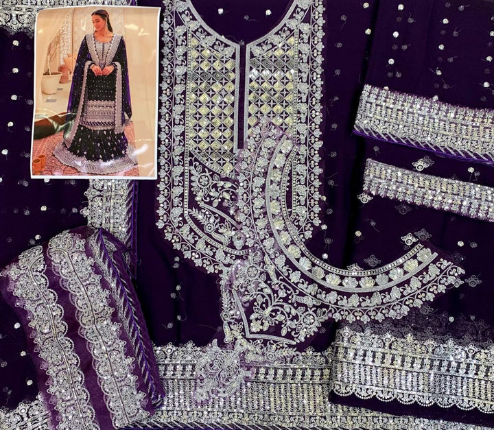 Asim Jofa Chiffon Bridal Suit-Aarasta