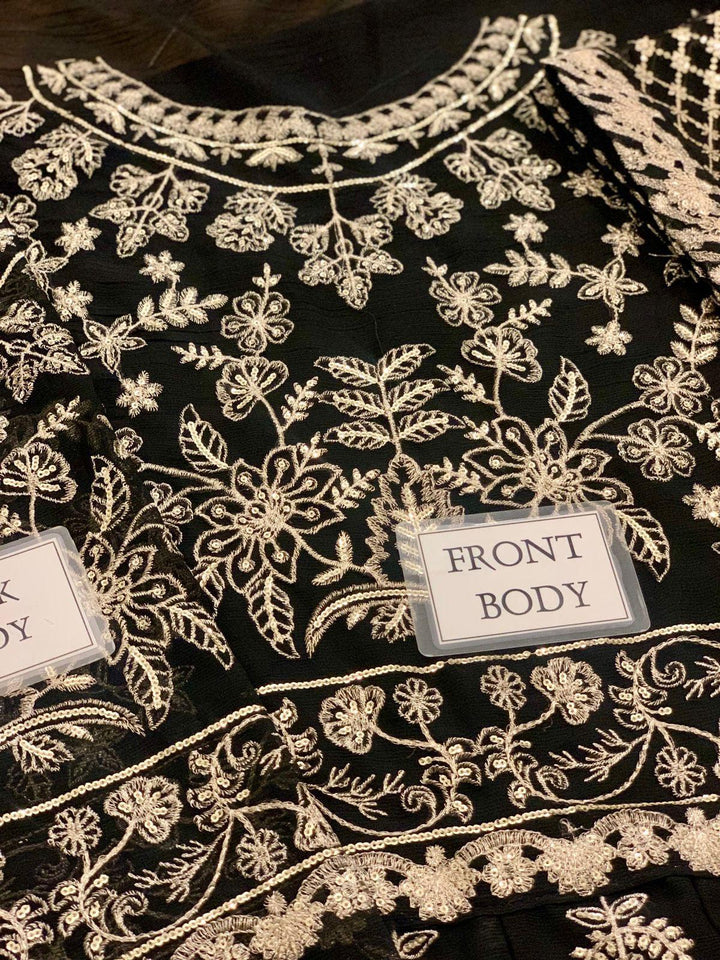 Asim Jofa Chiffon Frock-Aarasta