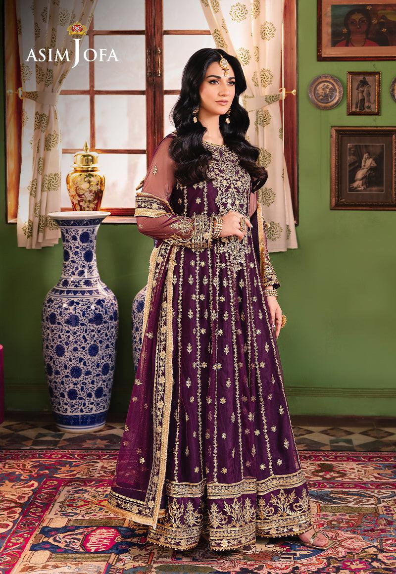 Asim Jofa Net Frock-Aarasta