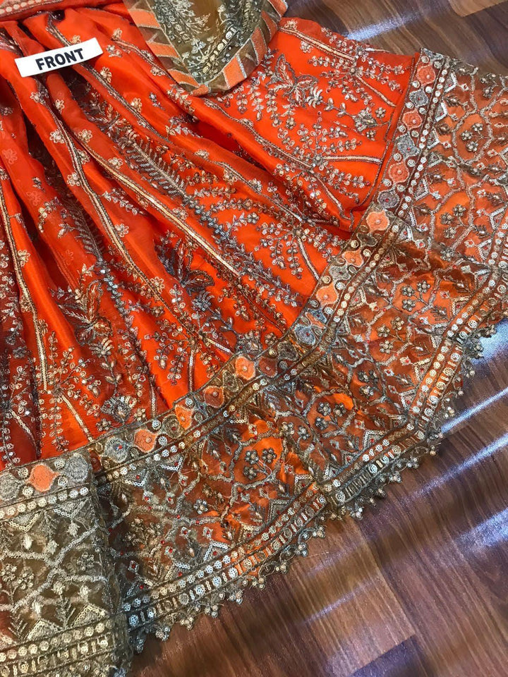 Asim Jofa Chiffon Frock-Aarasta