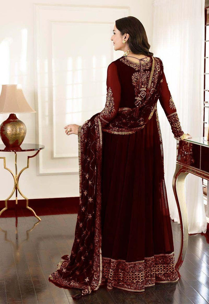 Asim Jofa Chiffon Frock-Aarasta