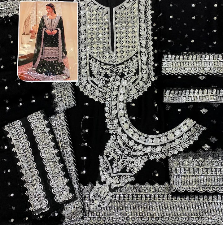 Asim Jofa Chiffon Bridal Suit-Aarasta