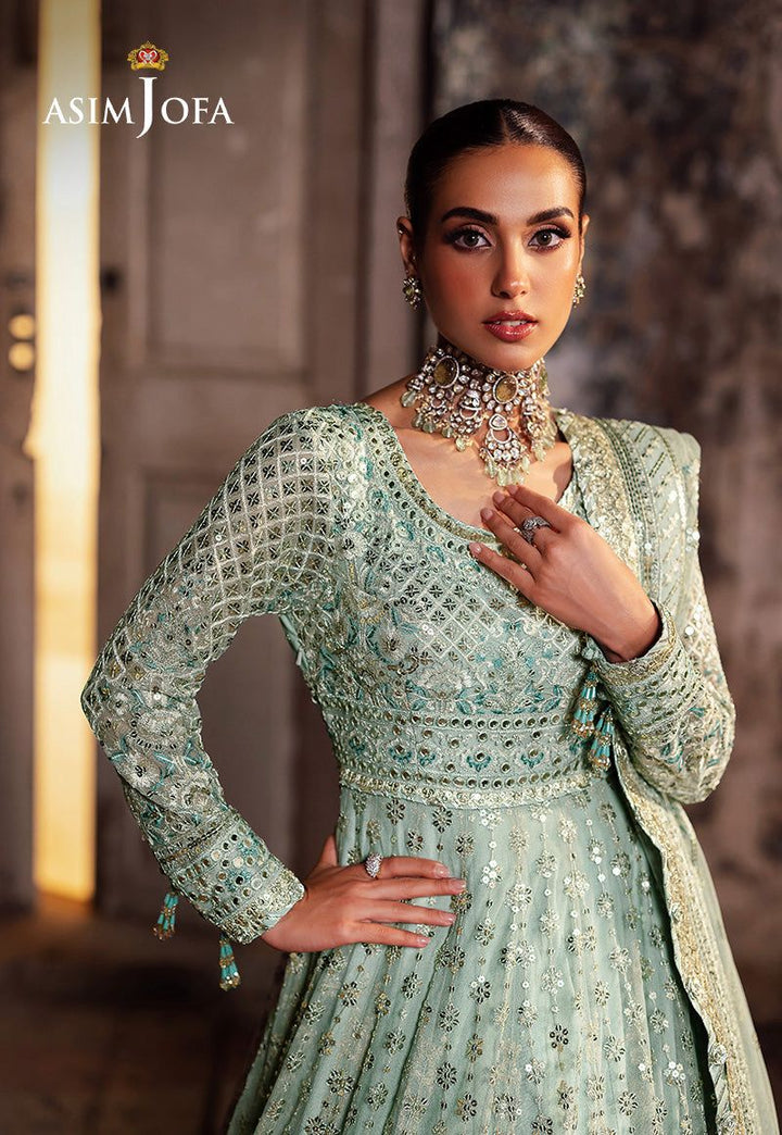 Asim Jofa Net Frock-Aarasta