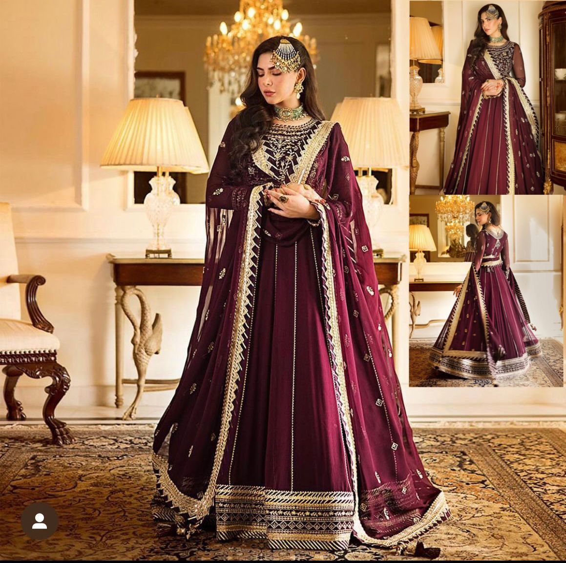 Asim Jofa Chiffon Maxi-Aarasta