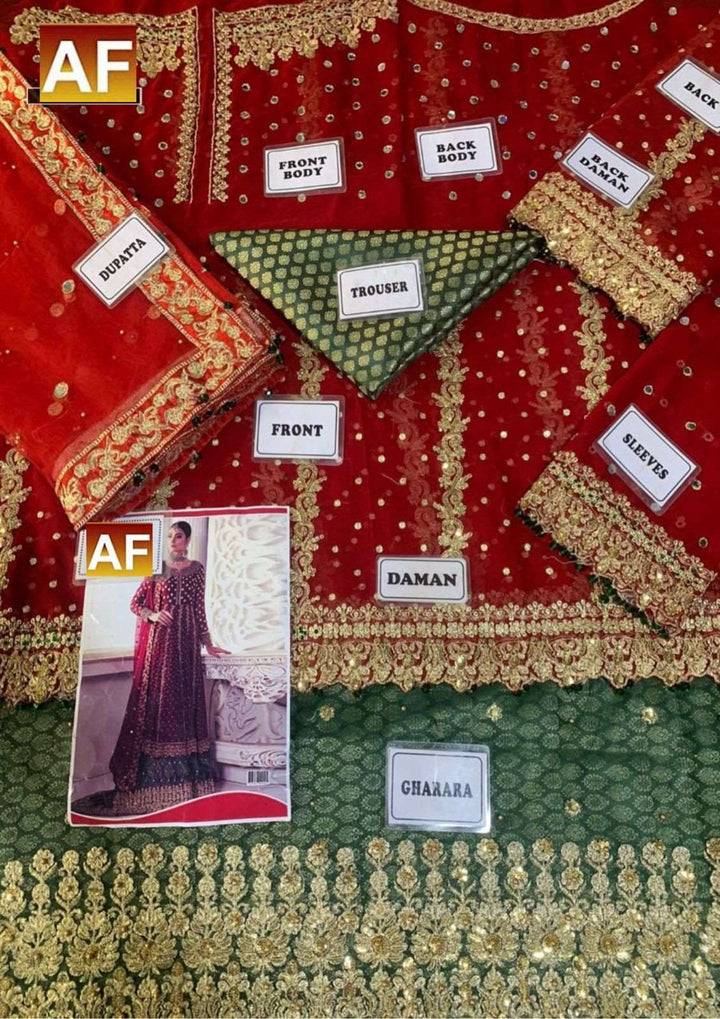 Ayesha Imran Chiffon Bridal Suit-Aarasta