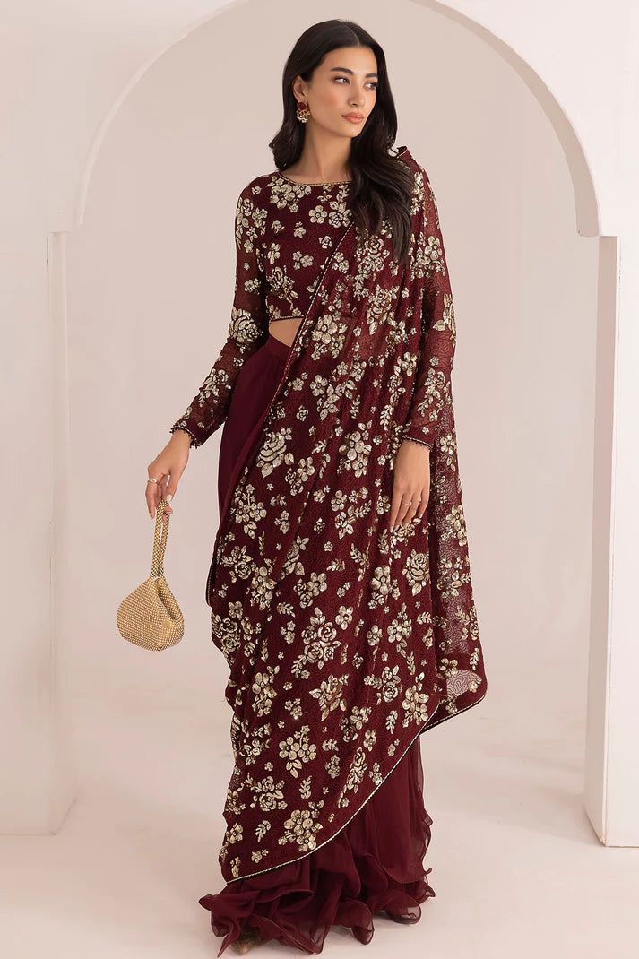 Jazmin Chiffon Saree-Aarasta